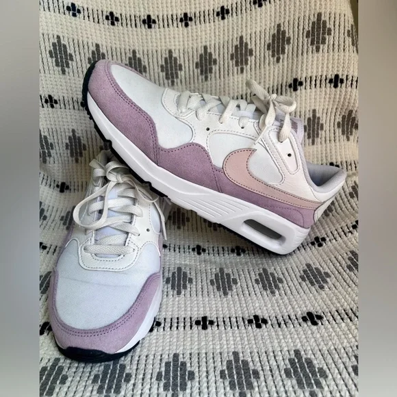 Nike Air Max SC Women's White and Purple Sneakers, Size 9 - Picture 1 of 7